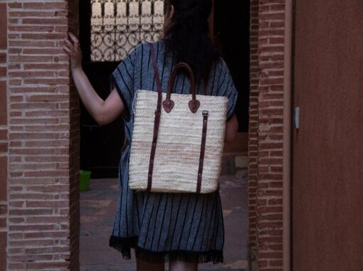 Back Pack like Straw Basket - Image 2