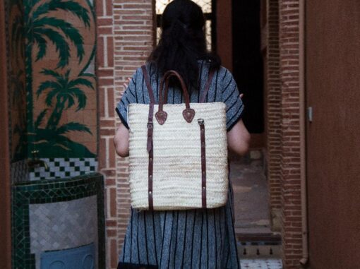 Back Pack like Straw Basket