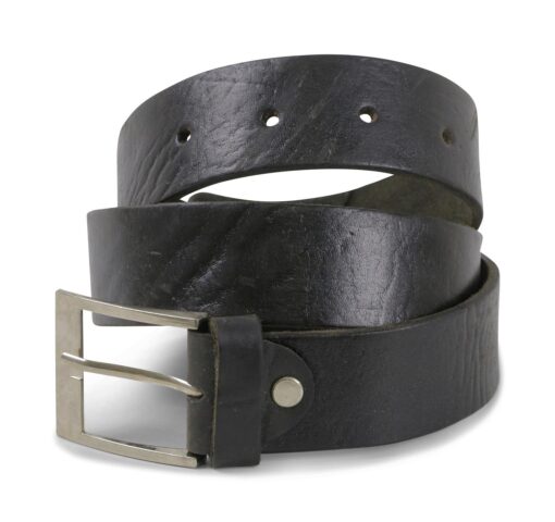 Black Leather Belt For Men - Image 4