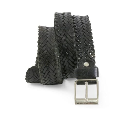 Black Leather Belt For Men - Image 2