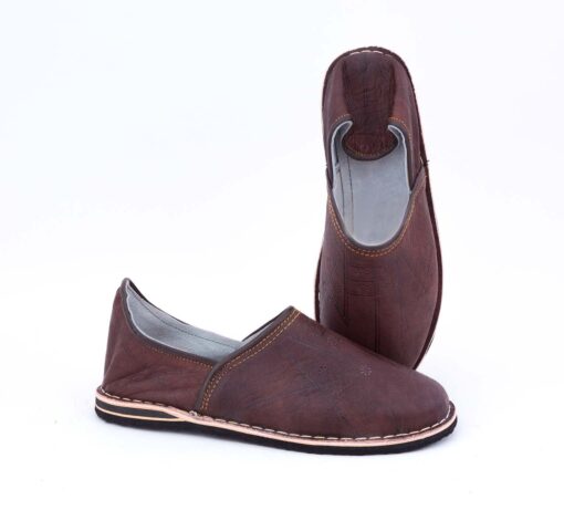 Moroccan Leather Slippers - Image 2