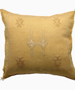 Sabra Cactus Silk Cushion Saffron