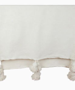 Pom Pom Blanket Ivory