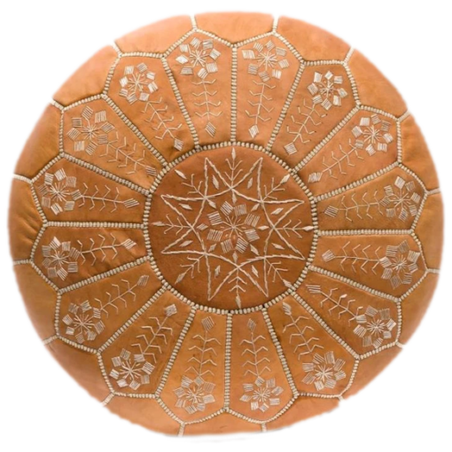 Natural Moroccan Poufs