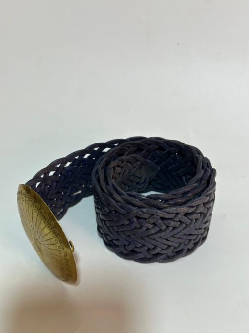 Introducing Our Stylish Blue Thick Belts with Rounded Buckle - Image 2