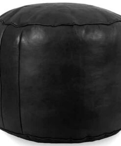 Moroccan Leather Poufs